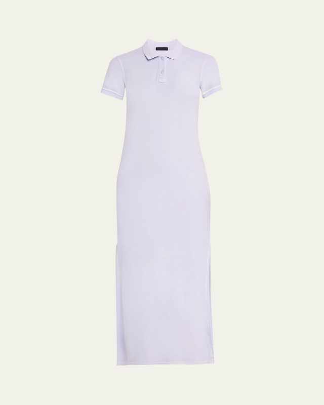 Pique with Wash Short-Sleeve Polo Dress